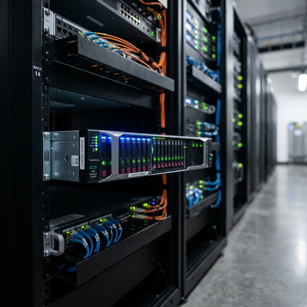 Enterprise database cluster server rack